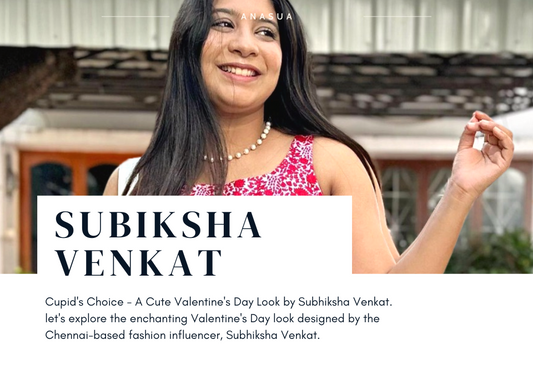 Celebrate Love with Style - Subhiksha Venkat's Valentine's Day Look Unveiled