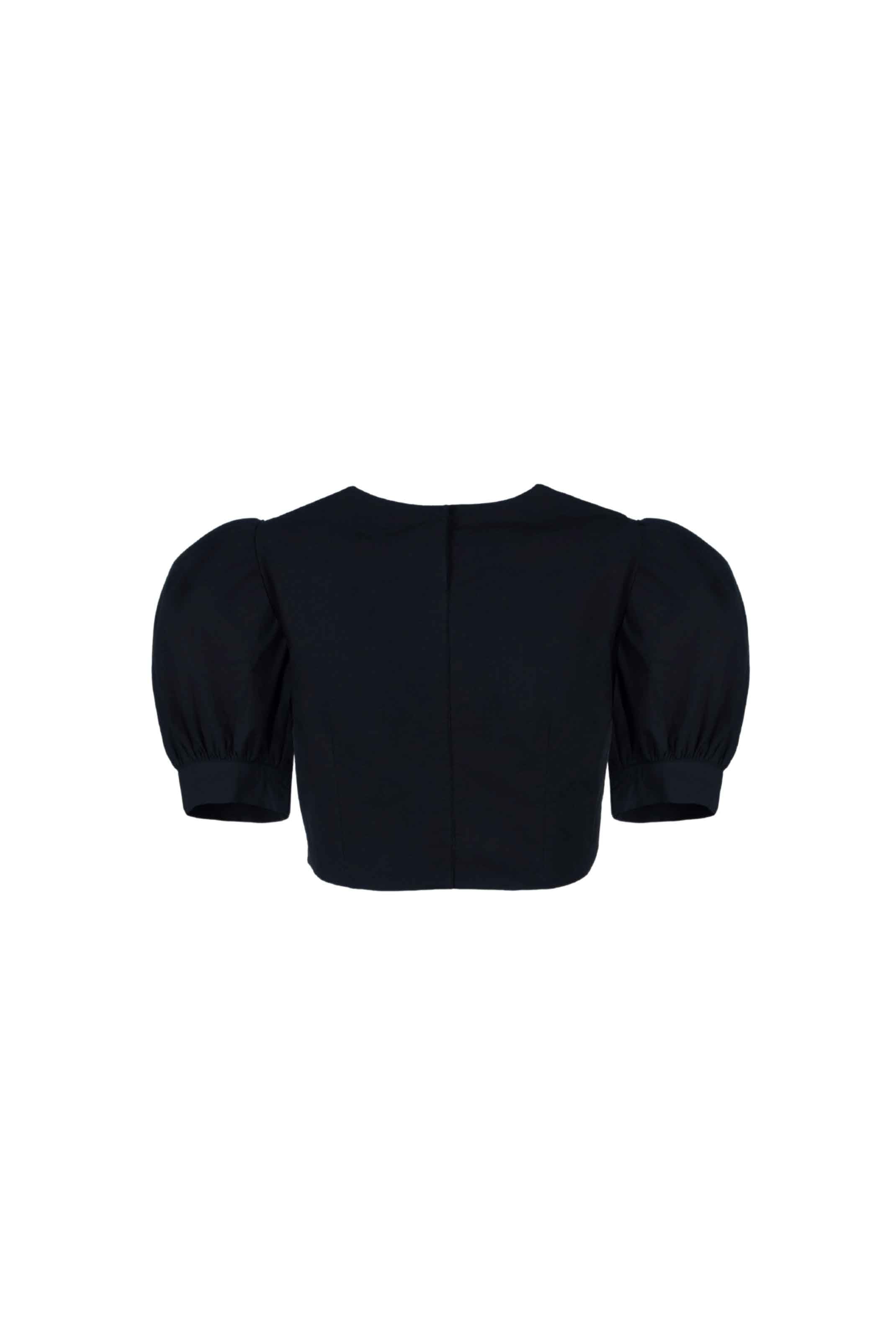 Continuum Puff-Sleeve Crop Top | Rivière Collection – Anasua