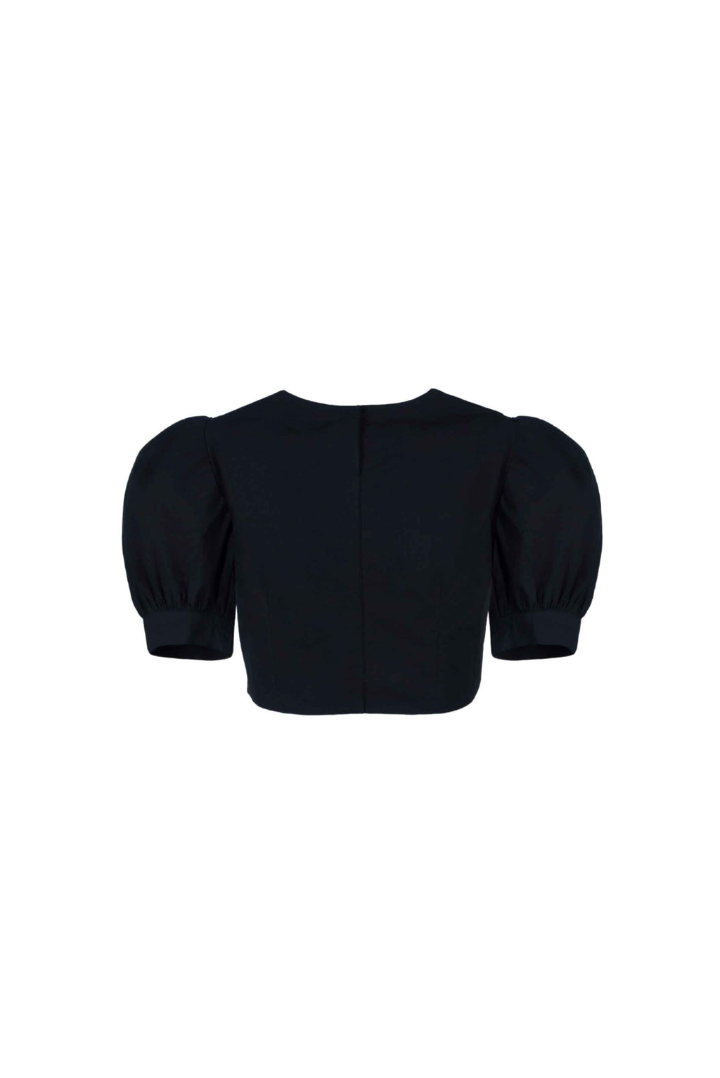 Continuum Puff-Sleeve Crop Top - Anasua 
