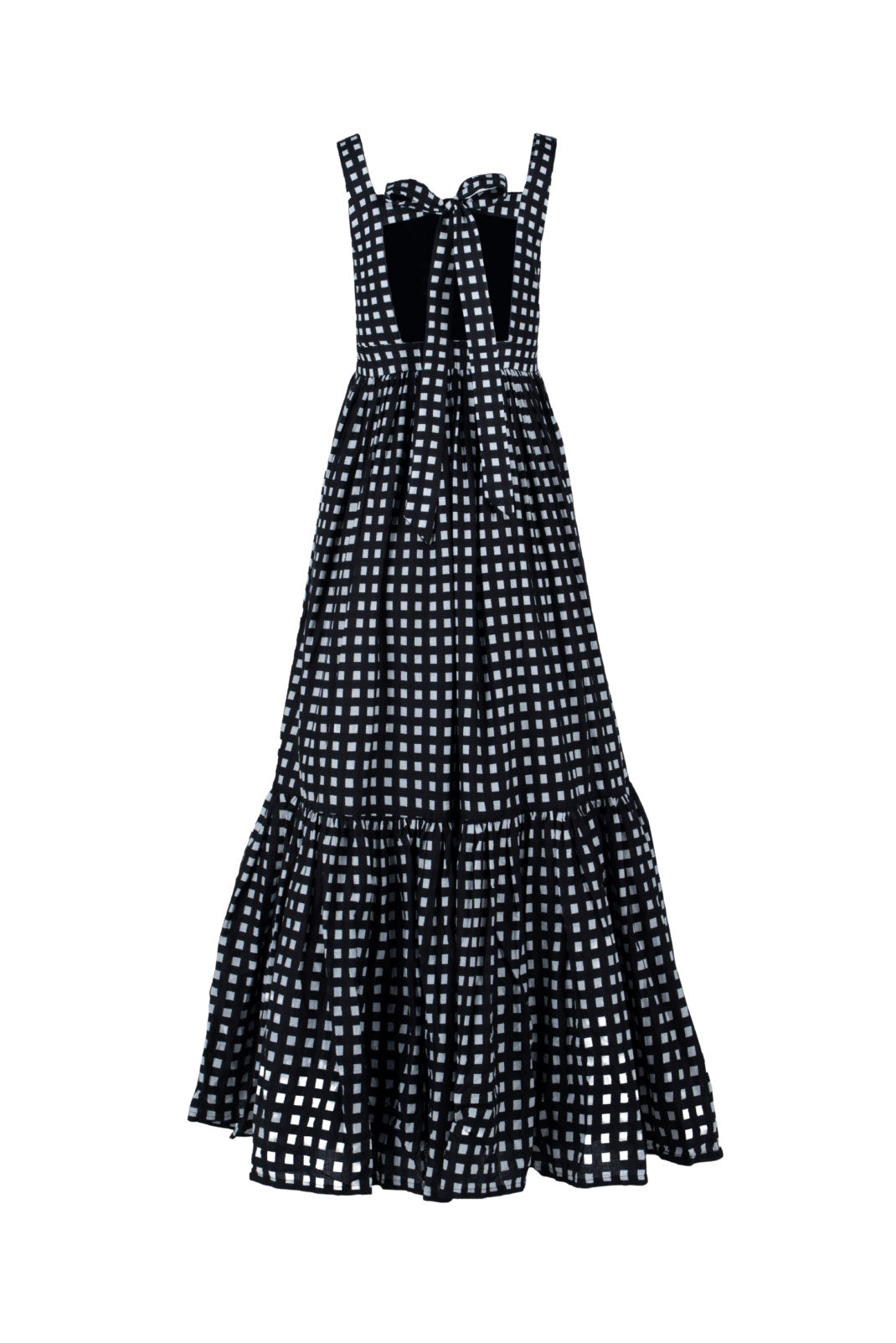 Continuum Open-Back Tiered Midi Dress - Anasua 