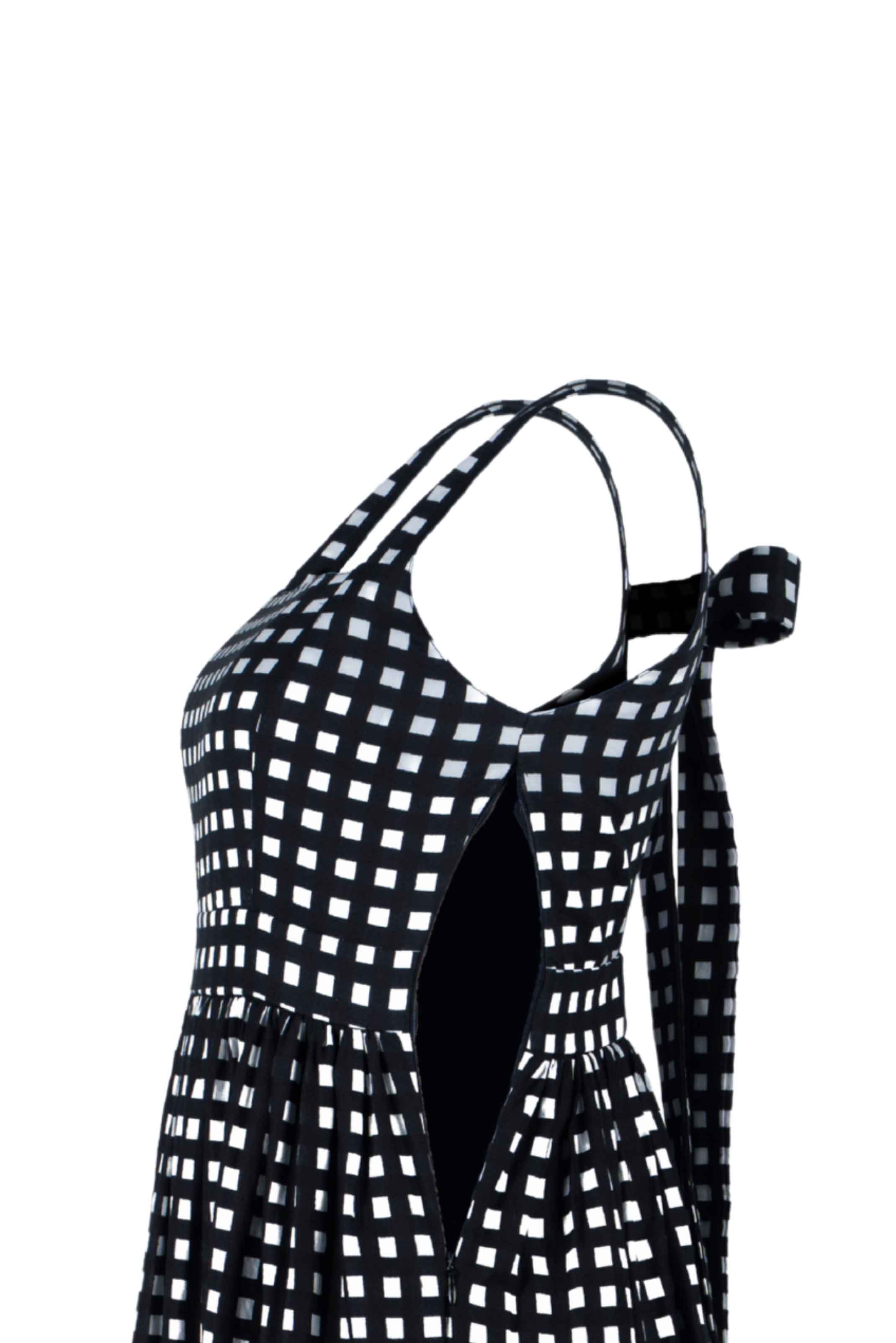 Continuum Open-Back Tiered Midi Dress - Anasua 