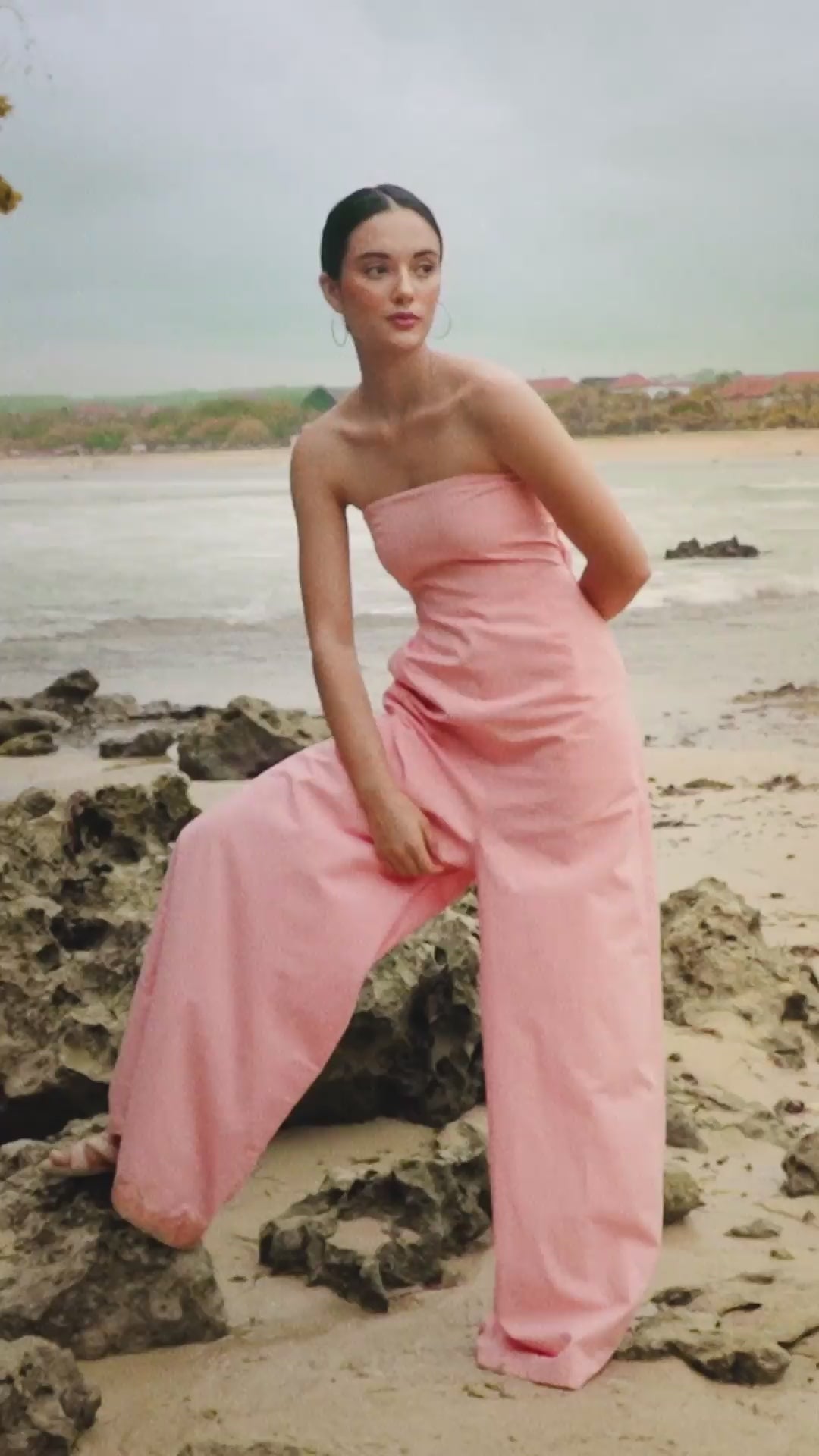 Continuum Strapless Column Jumpsuit